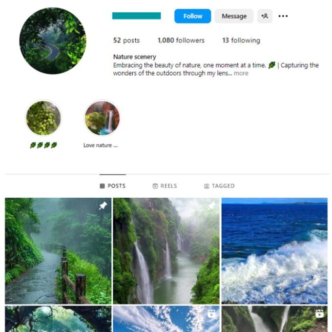 1K Travel Explore Instagram Account for sale