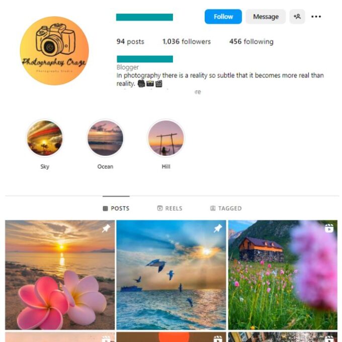 1K Travel Photography Instagram Account for sale