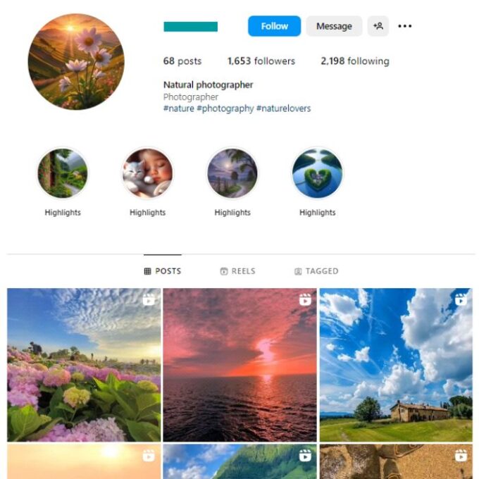 1K Travel Vacation Instagram Account for sale