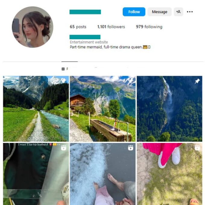 1K Travel Vlog Instagram Account for sale