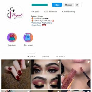 1K Women's Fashion Accessories Instagram Account for sale
