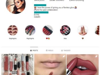 29K Makeup Lipsticks Instagram Account for sale