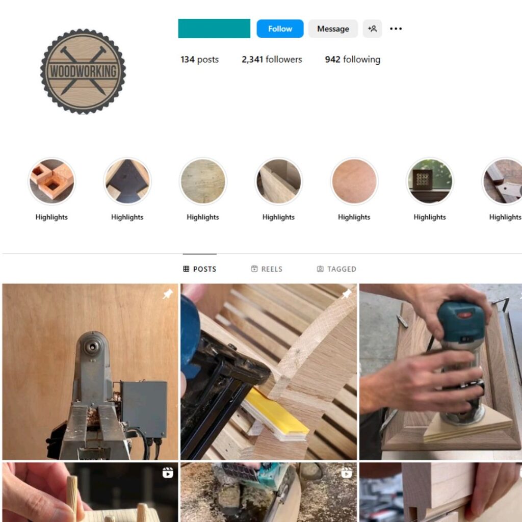 2K DIY Wood Instagram Account for Sale