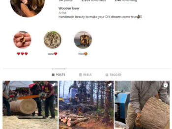 2K Trees Woodwork Instagram Account for sale