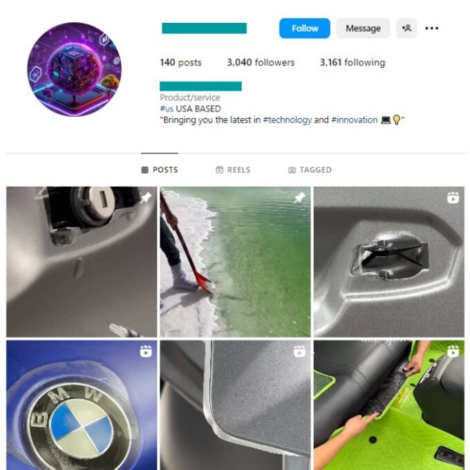 3K Automotive Cars Instagram Account for sale