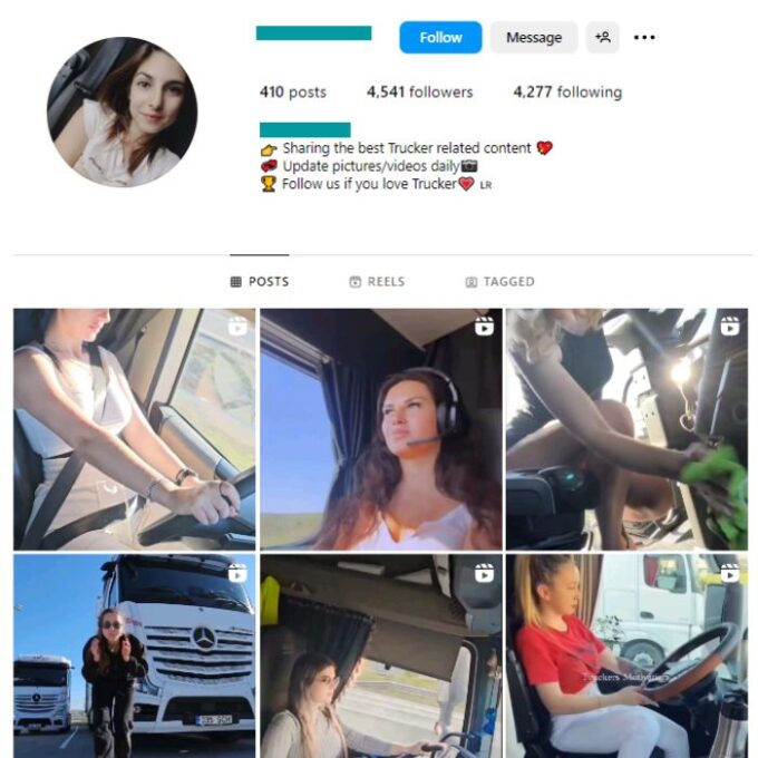 4K Trucks Automotive Instagram Account for sale