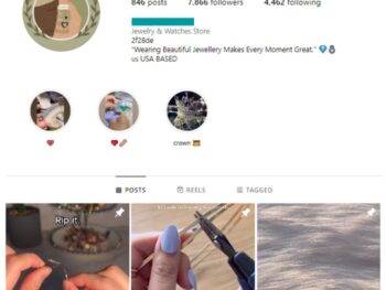 7K Women's Jewelry Instagram Account for sale