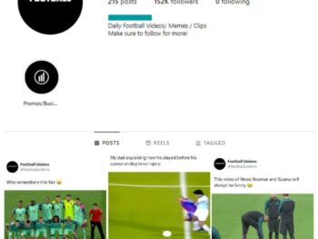 150K Football Soccer Instagram Account for sale