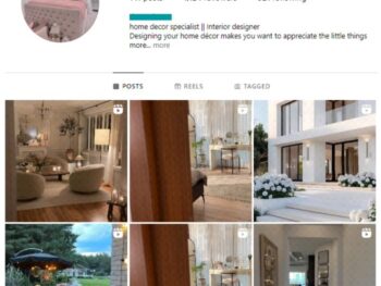 1K Home Decor Interior Instagram Account for sale