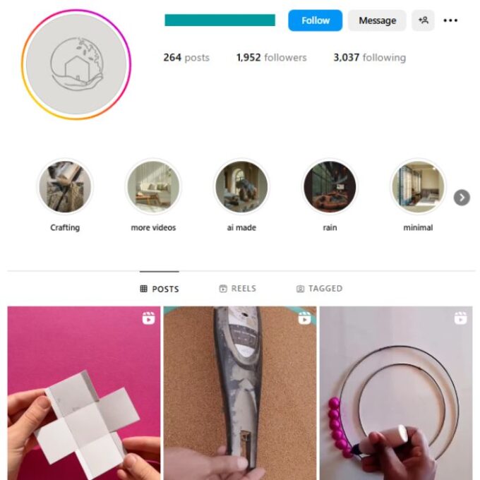 1K Mansions Interior Decor Instagram Account for sale