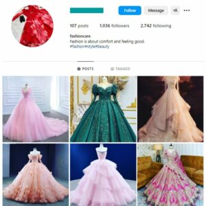 1K Women's Dresses Instagram Account for sale