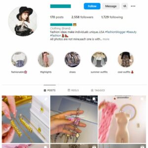 2K Fashion Beauty Instagram Account for sale
