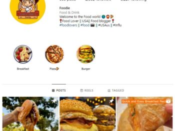 2K Fast Food Instagram Account for sale