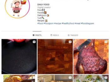 2K Food Cooking Instagram Account for sale