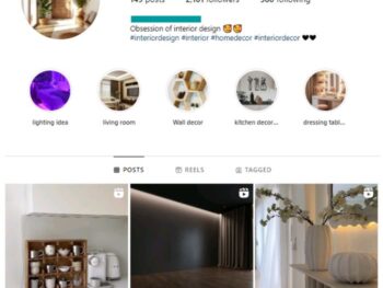 2K Home Interior Design Instagram Account for sale