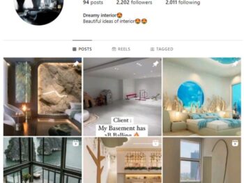 2K Home Interior Design Instagram Account for sale