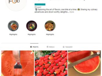 3K Food Nutrition Instagram Account for sale