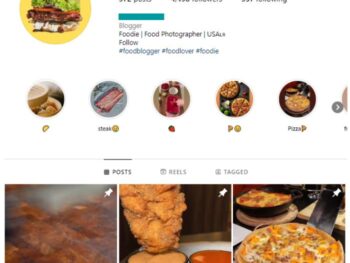 4K Burgers Fast Food Instagram Account for sale