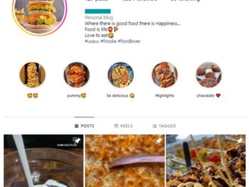 4K Food Nutrition Instagram Account for sale