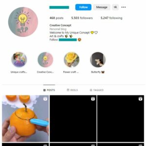 5K DIY Crafts Instagram Account for sale