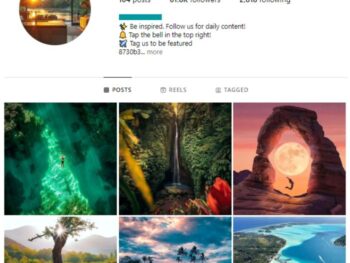 60K Travel Destinations Instagram Account for sale
