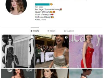 80K Anne Hathaway Fan Instagram Account for sale