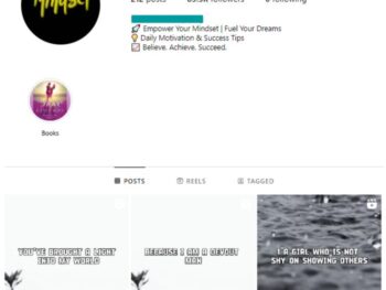 80K Motivation Mindset Instagram Account for sale