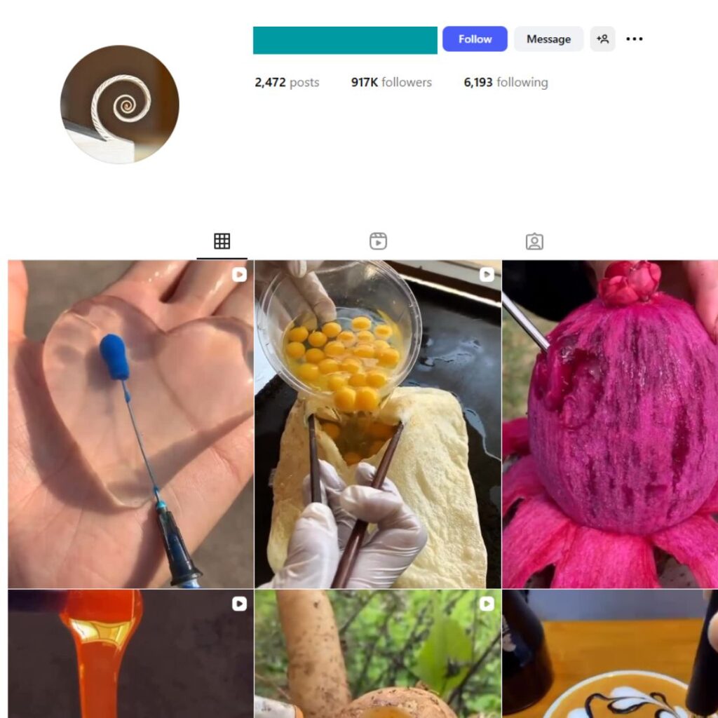910K Viral Satisfying Instagram Account for Sale
