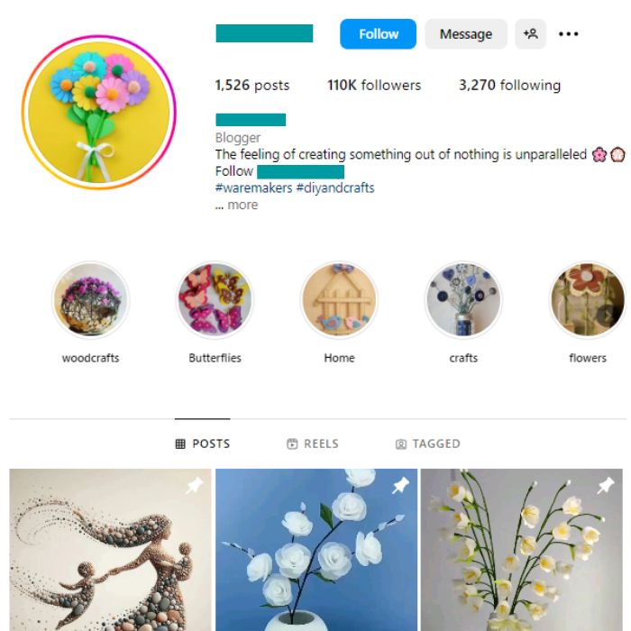 110K Decor DIY Instagram Account for sale