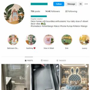 14K Luxury Interior Design Instagram Account for sale