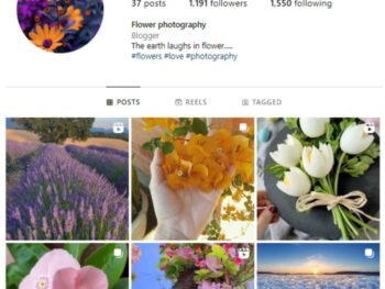 1K Beautiful Flowers Instagram Account for sale