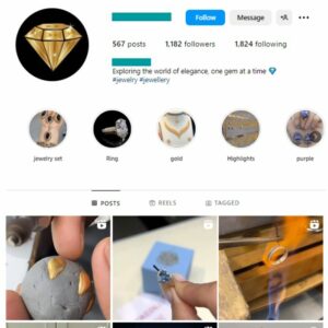 1K Fashion Jewelry Instagram Account for sale