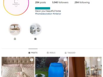 1K Home Decor Interior Instagram Account for sale