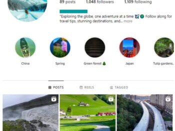 1K Travel Adventure Instagram Account for sale