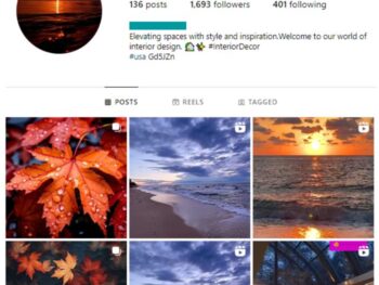 1K Travel Destinations Instagram Account for sale