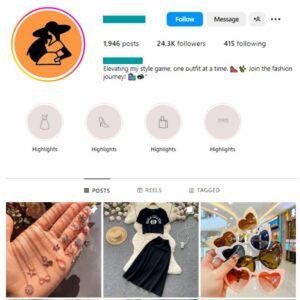 24K Fashion Accessories Instagram Account for sale