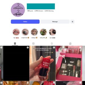 2K Beauty Makeup Instagram Account for Sale