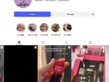 2K Beauty Makeup Instagram Account for Sale