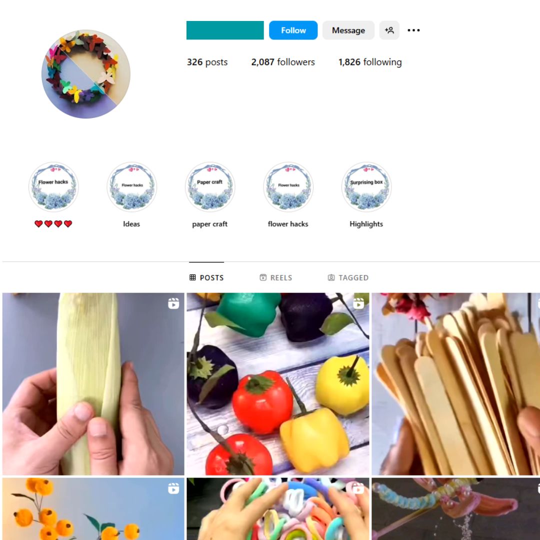 2K DIY Decor Instagram Account for Sale