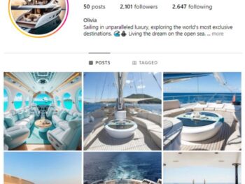 2K Yachts Luxury Instagram Account for sale
