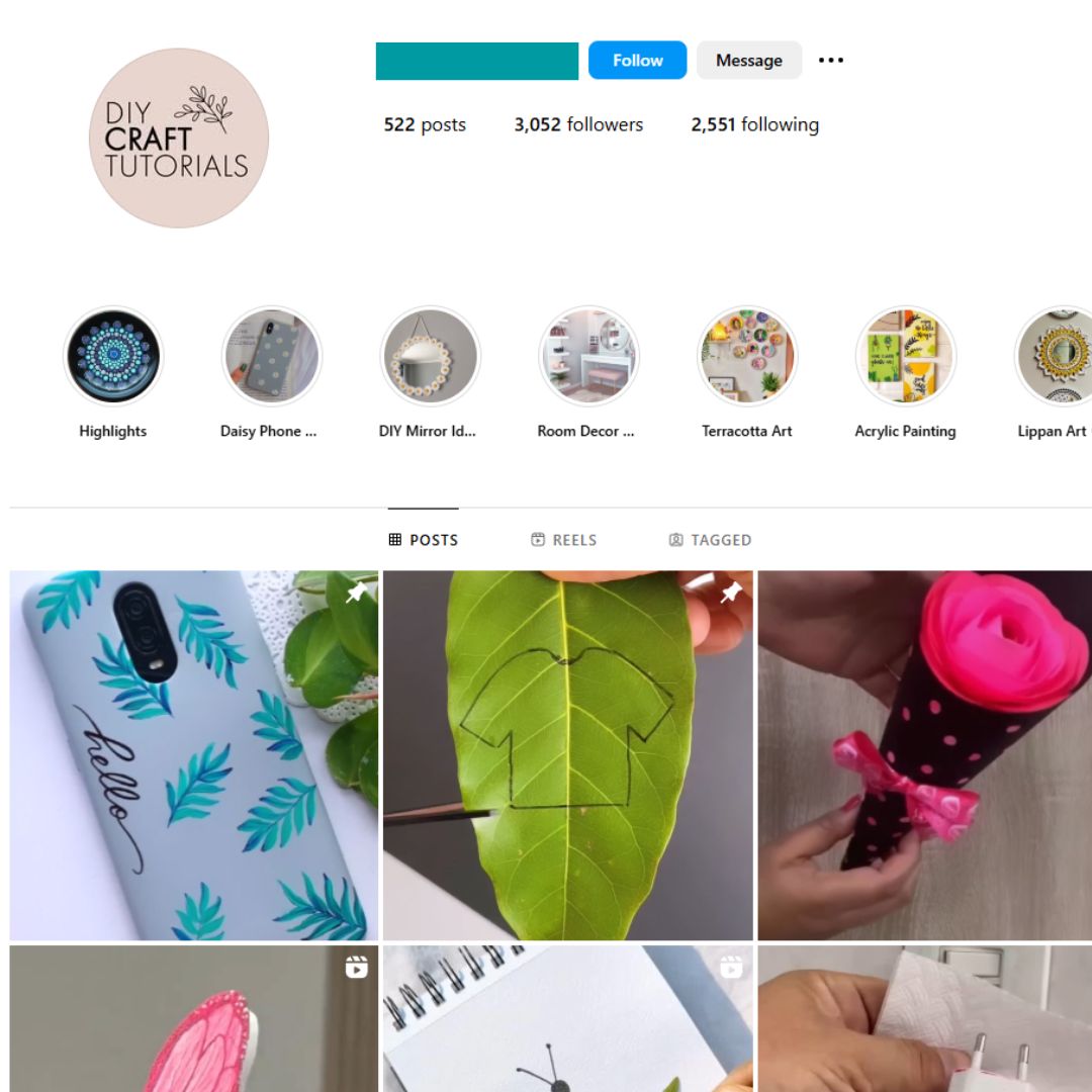 3K DIY Decor Instagram Account for Sale