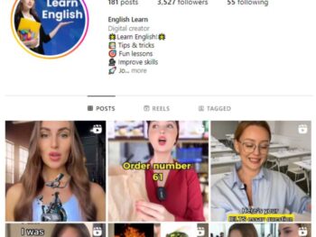3K English Learning Instagram Account for sale