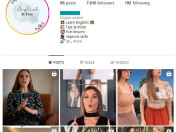 7K Learn English Instagram Account for sale