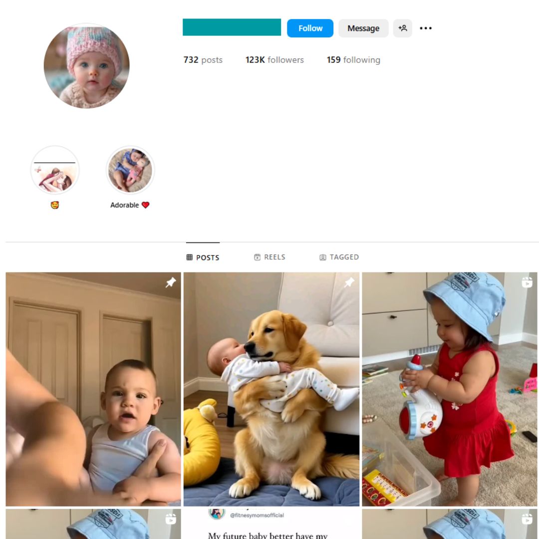 120K Kids Babies Instagram Account for Sale
