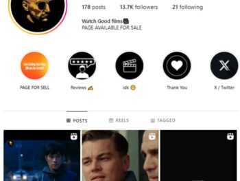 13K Movie Clips Instagram Account for sale