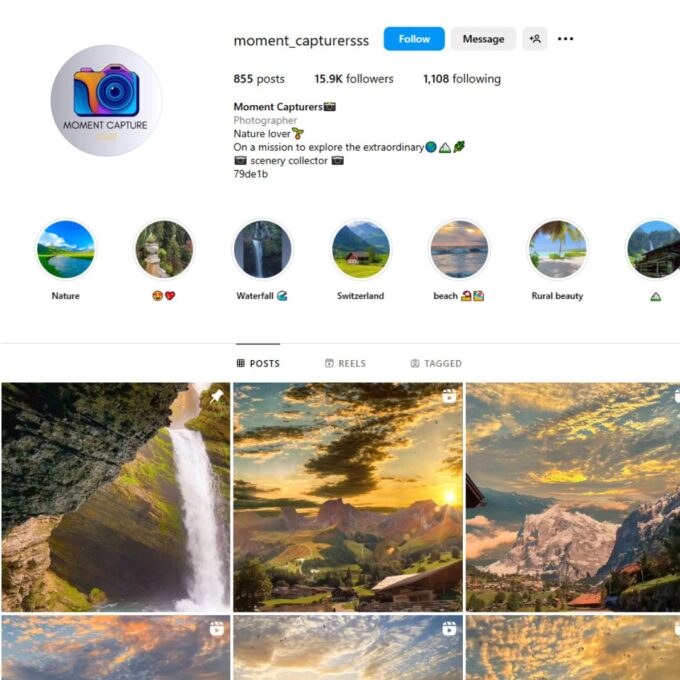 15K Travel Explore Instagram Account for Sale