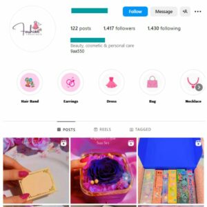 1K Girl's Accessories Instagram Account for sale