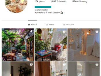 1K Home Decor Luxury Instagram Account for sale