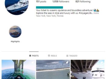 1K Luxury Yacht Instagram Account for sale