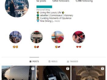 1K Rich Lifestyle Instagram Account for sale